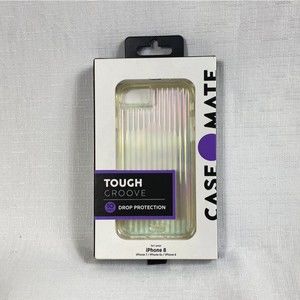 Case Mate Tough Groove iPhone 8,  7, 6s, 6 Drop Protection Case Cover Iridescent